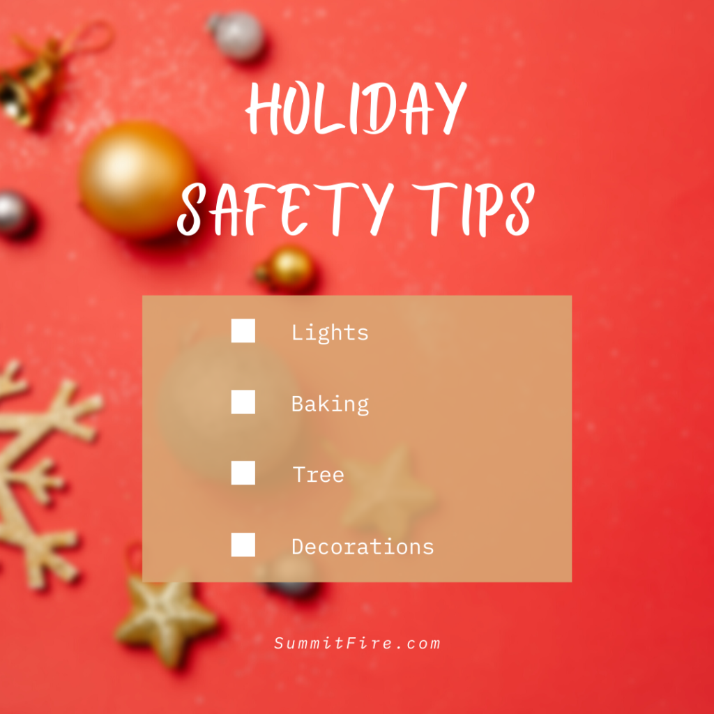Holiday Safety TIps Checklist