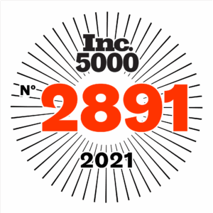 Inc. 5000 rank badge for 2021