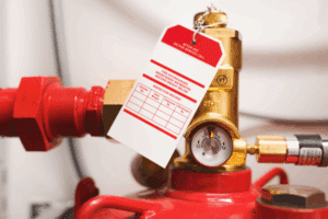 Fire suppression system pressure gauge