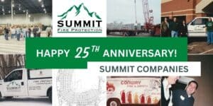 Happy 25th Anniversary Summit Companies banner