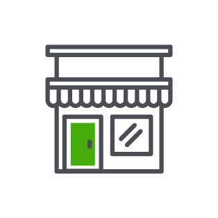 icon of a commercial retail shop