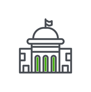 icon of a government building