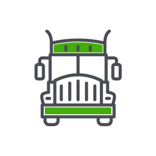 a semi truck icon