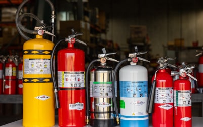a collection of Fire Extinguishers